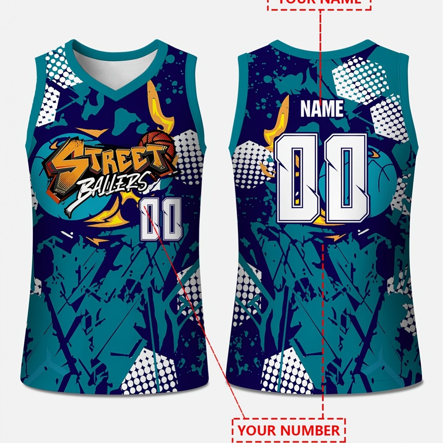 TEMU Customizable Basketball Uniforms - Printable With , V-neck Printed Basketball Jerseys, Basketball Apparel, Basketball Vests, Team Uniforms, Game