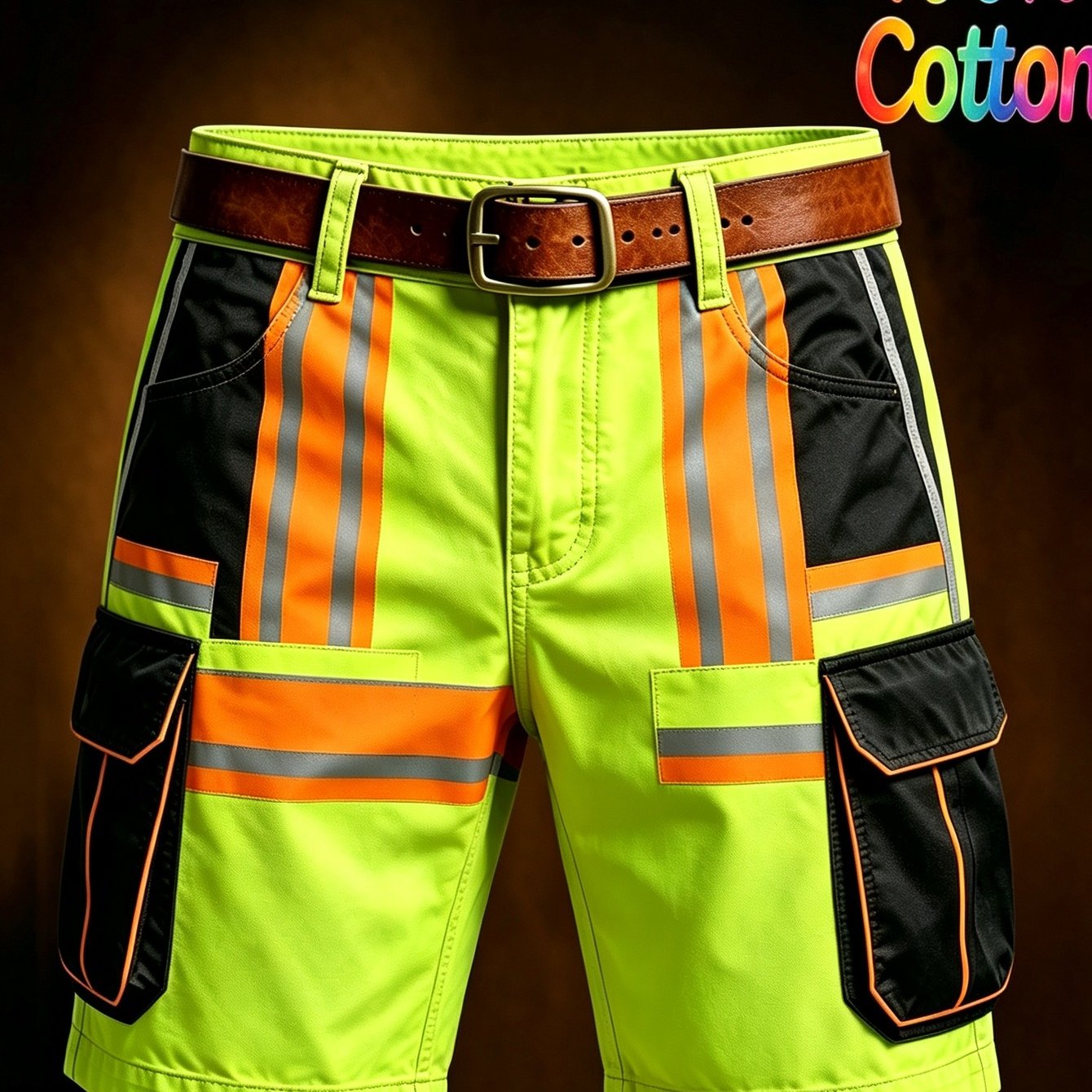 Men's Casual Work Shorts 2026 No Belt Printed Multi-pocket Daily Outdoor Walking Shorts