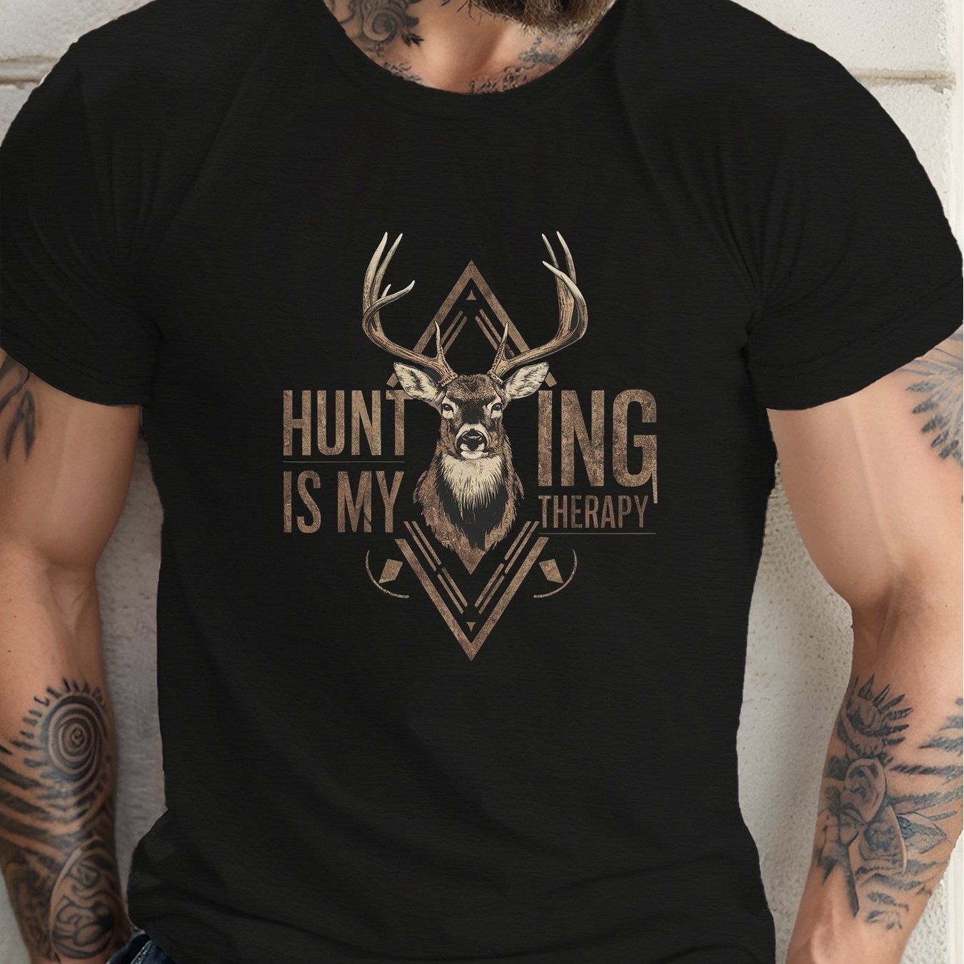 TEMU T-shirt Graphique Hunting Relax - T-shirt Rétro sur le Thème de , Doux, Lavable en Machine, à Manches Courtes, Tailles Grandes et Très Grandes