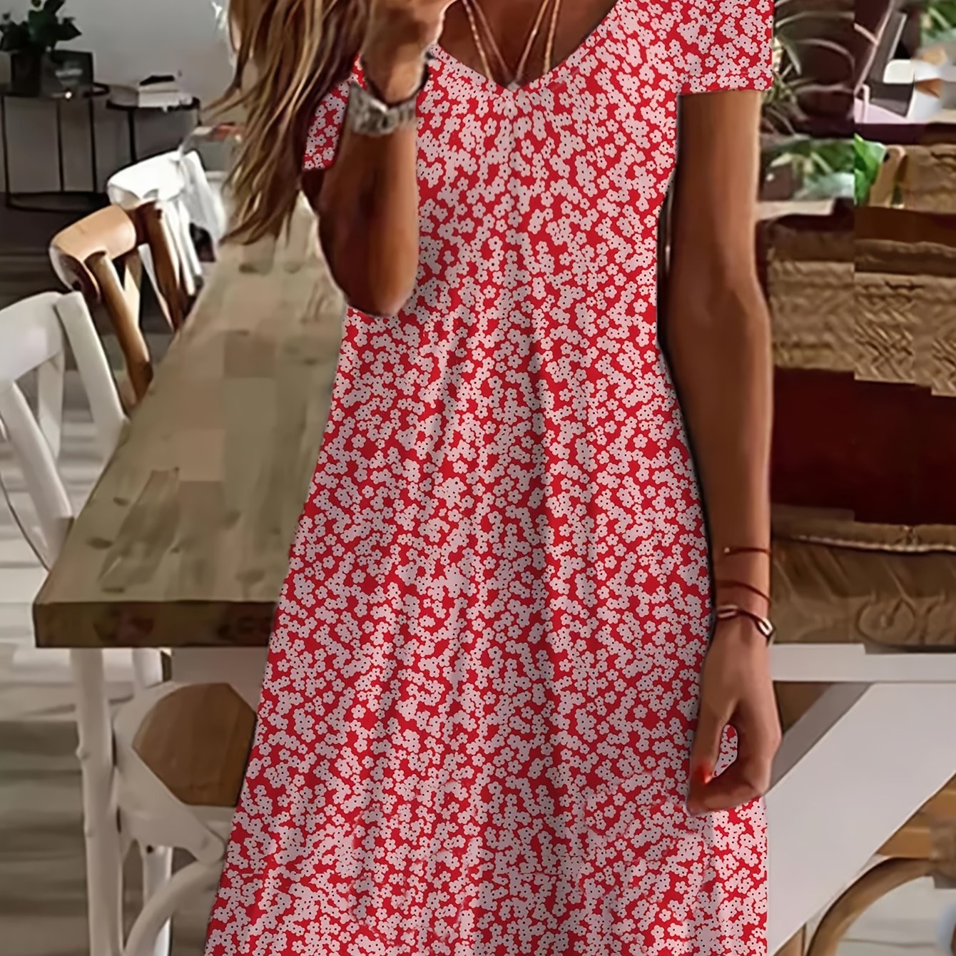 Image of Summer New Print Women's Dress