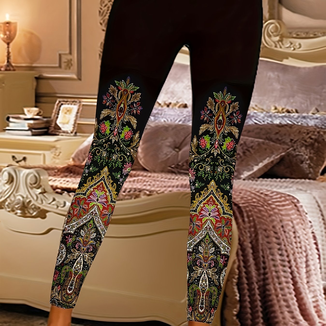 Tribal Sports Pants, Slim Fit Stretchy Trousers, Women's Activewear