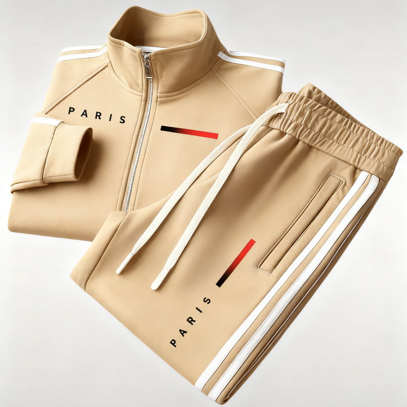 Two-piece Set. Men's Casual Sports Jacket And Sweatpants, 3d Printed Pattern, Unisex Sportswear Set, In Multiple Colors