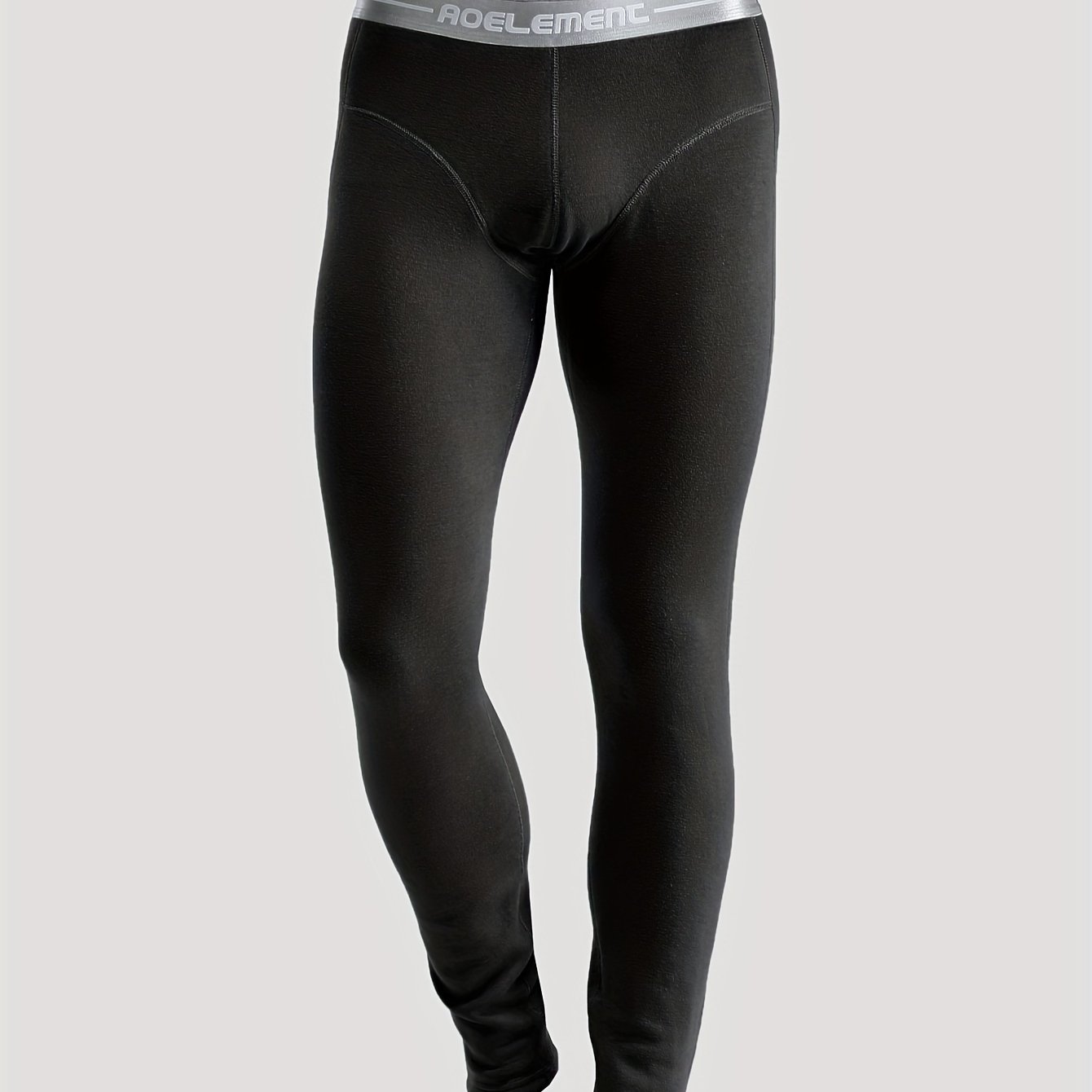 Image of 1-pc Autumn And Men's Thermal Pants With Fleece, Thickened, Slim- Pants, Middle-aged And Young Pants, Thread Pants, Warm Pants