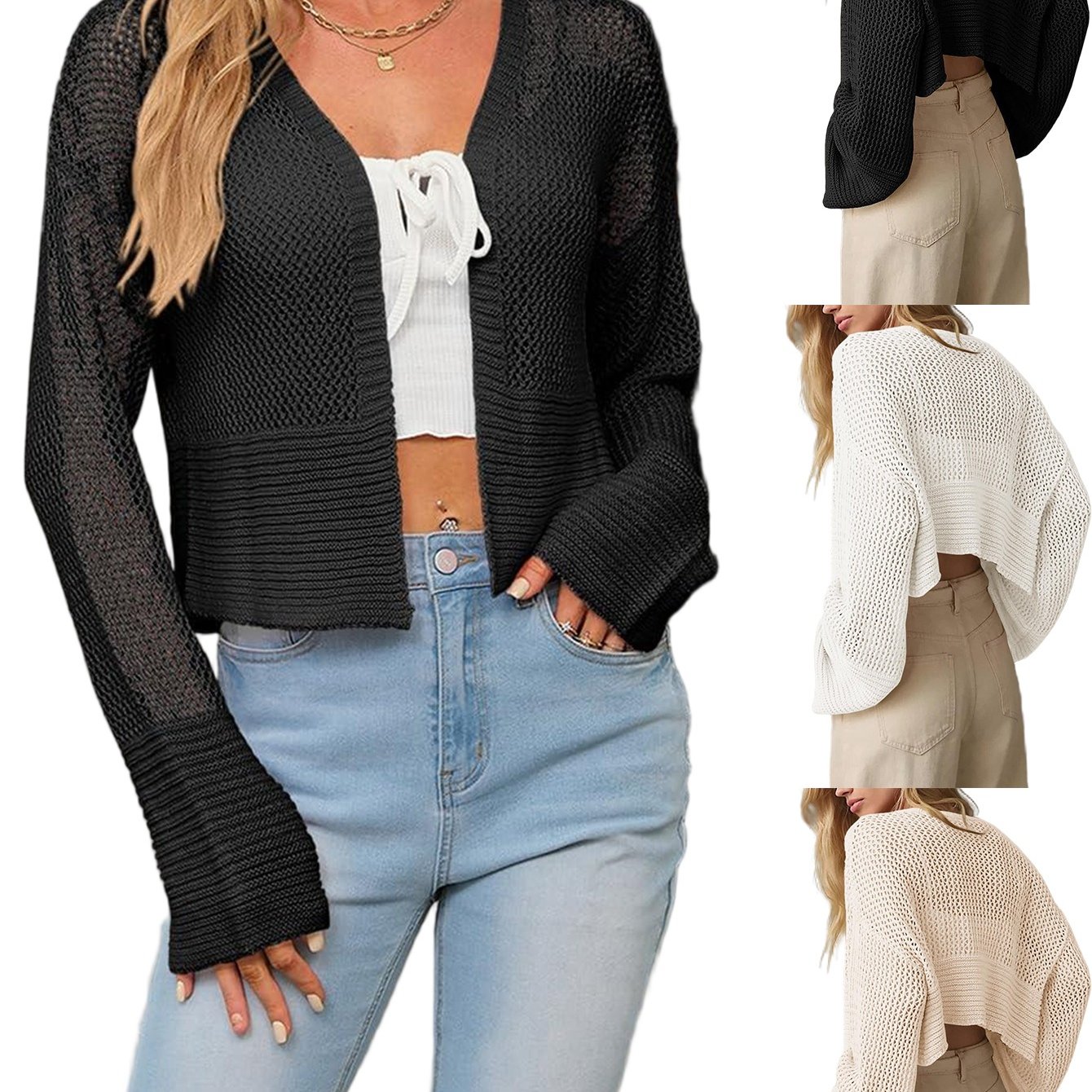 Cardigan Sweaters For Women Kimonos Boho Lightweight Summer Open Front Cardigan Outerwear