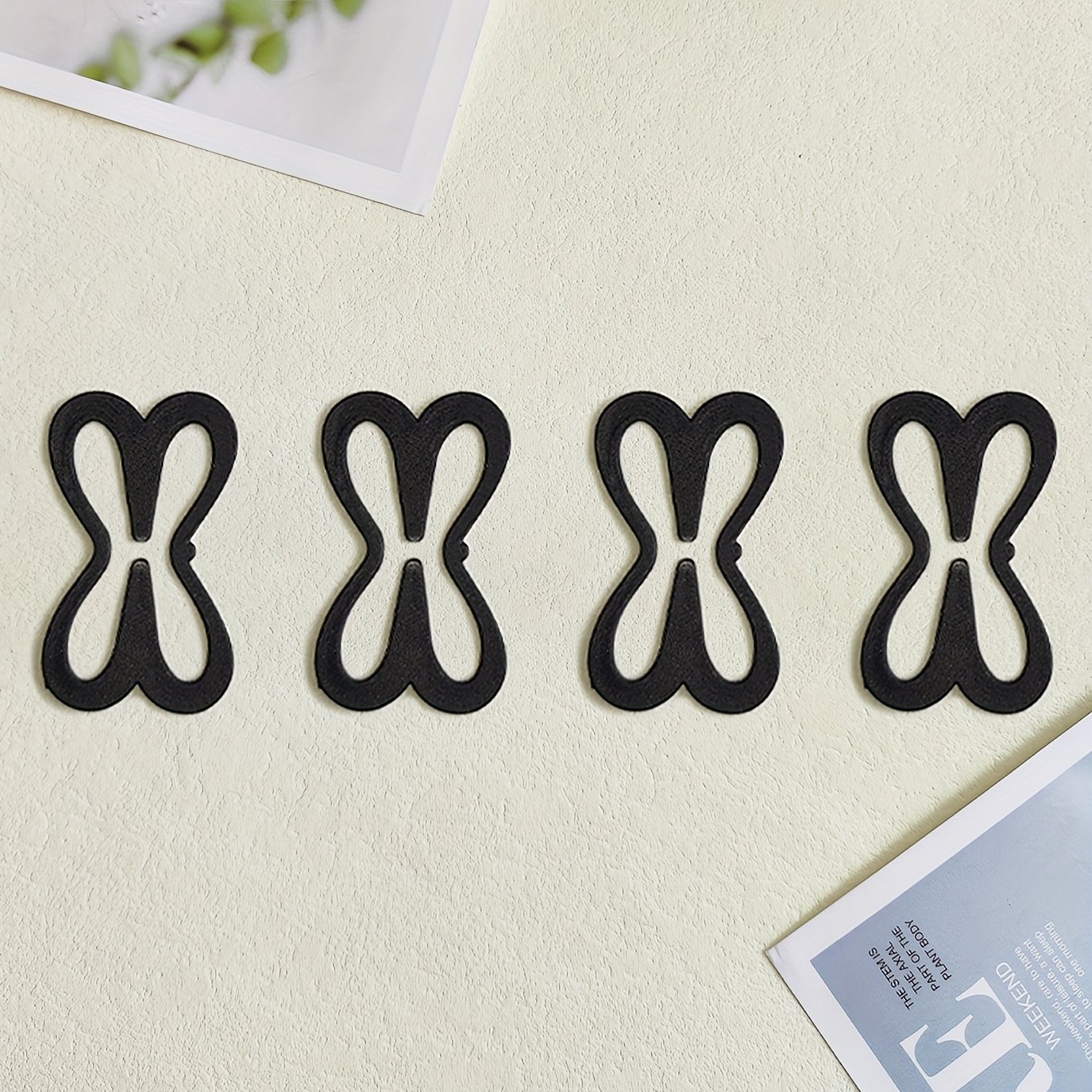 4-pack Dragonfly-shaped Shoulder Strap Anti-slip Buckles, Detachable Invisible Buckles, Anti-slip Shoulder Strap, Anti-drop Buckles
