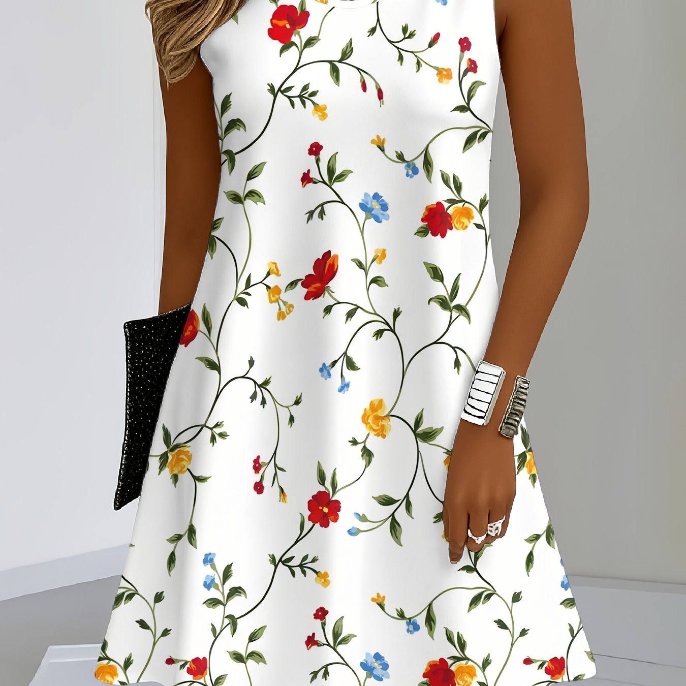Women's Fashion Easy Cami Printed Dress