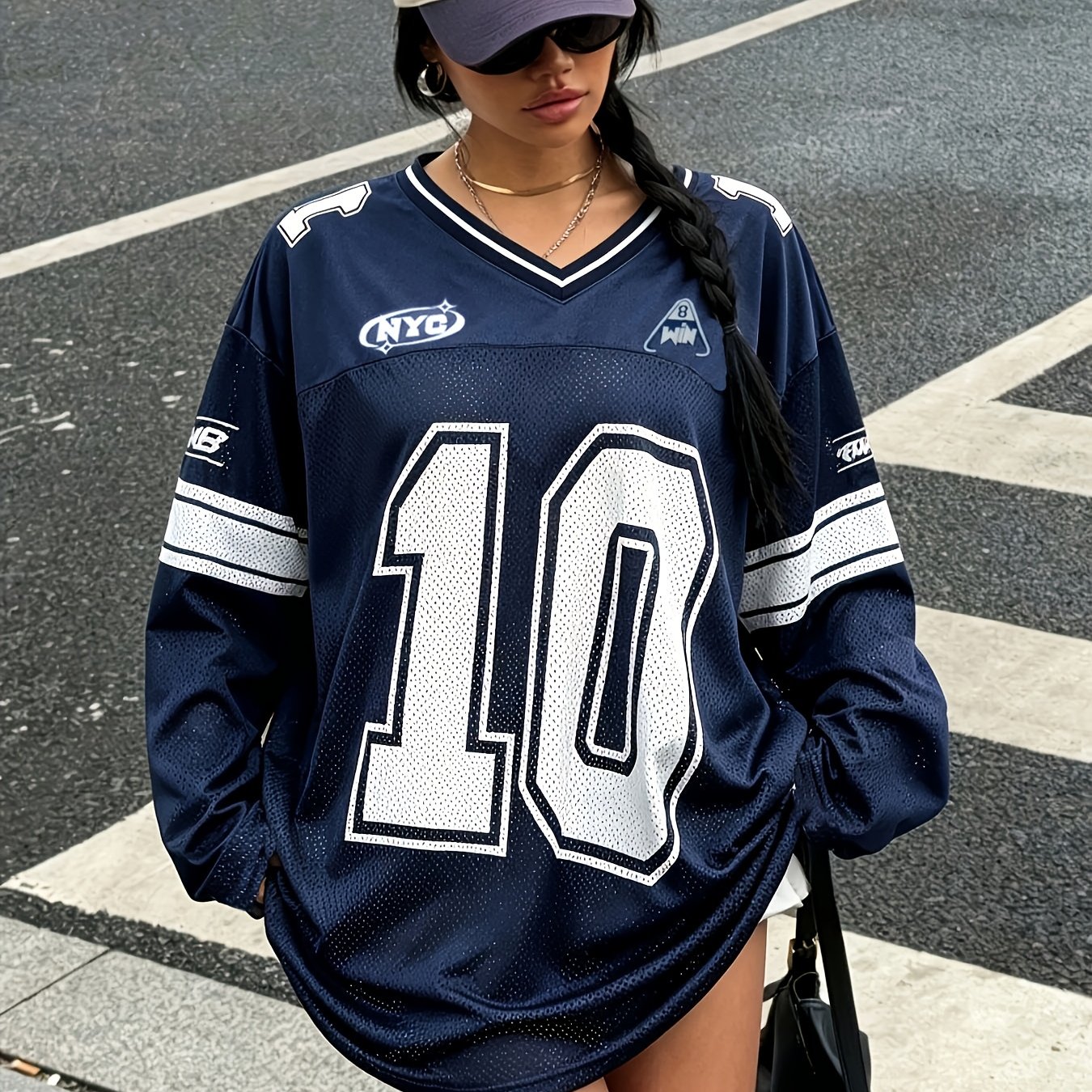 TEMU Women's Casual Digital Printed Long Sleeve Sportswear