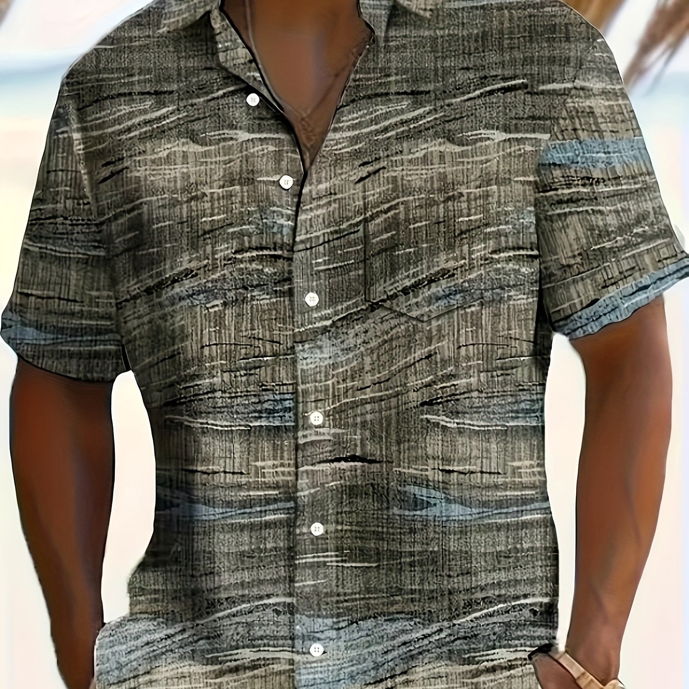 Cross-border Men's Plus Size Shirt 050