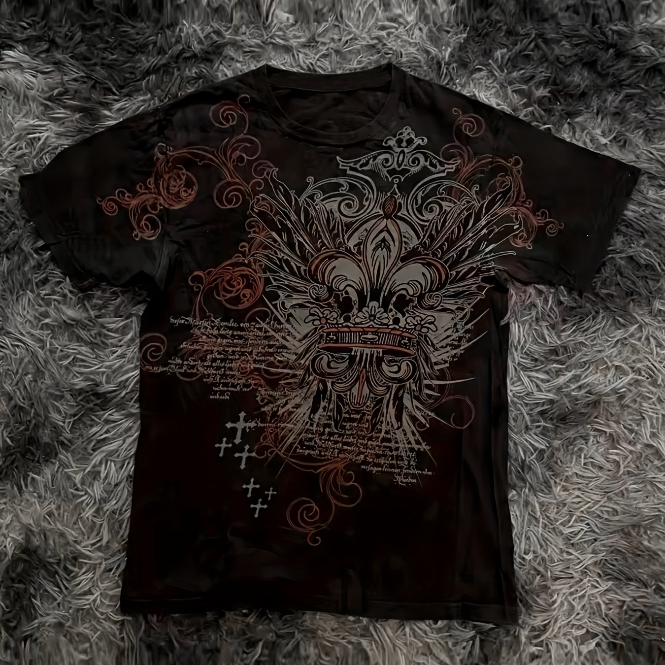 Image of Y2k Women's And Men's T-shirts, New Printed T-shirts, American Trendy Short-sleeve Loose Tops