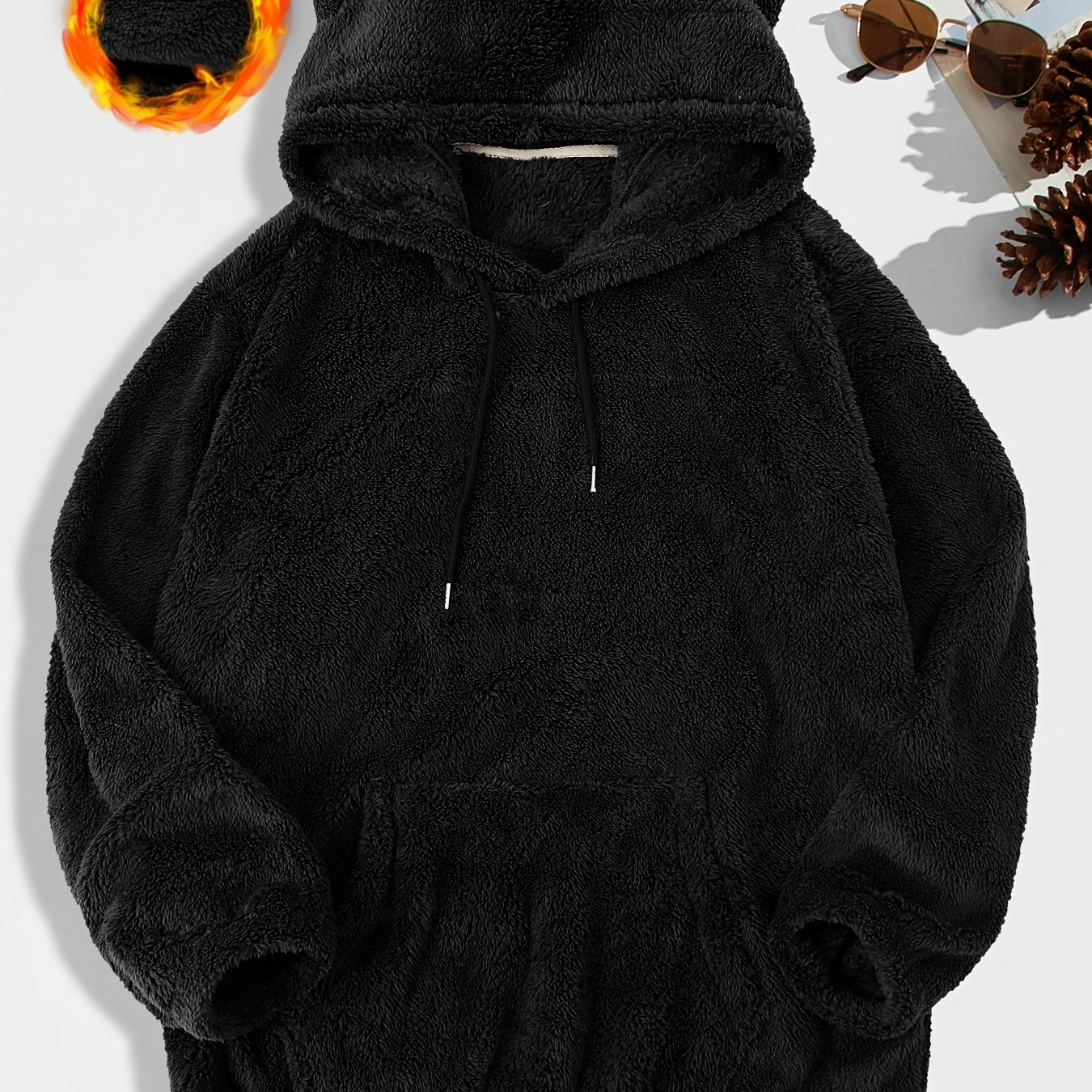 Plus-size Men's Casual Hoodie, Plus Size