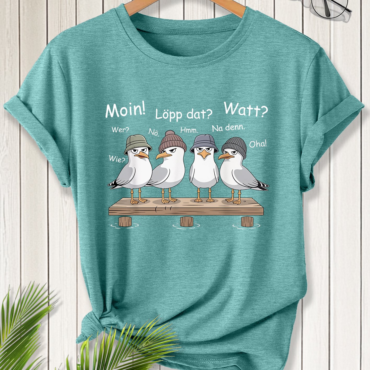 TEMU Women's Summer Clothing, German Seagull Style Printed Round Neck Short Sleeve Casual Plus Size Women's T-shirt, Fashionable Vacation Daily