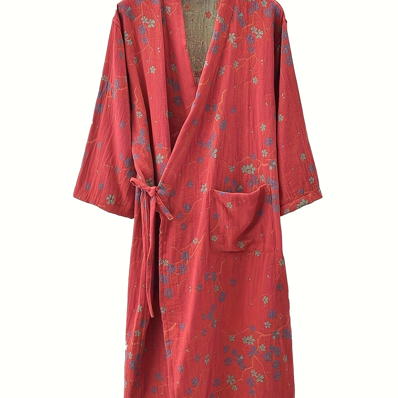 TEMU 1 Fashionable Spring And Summer Thin Bathrobe, Flat Jacquard Fabric Bathrobe, Pure Fabric, Wearable Bath Towel, Quick-drying And Absorbent,