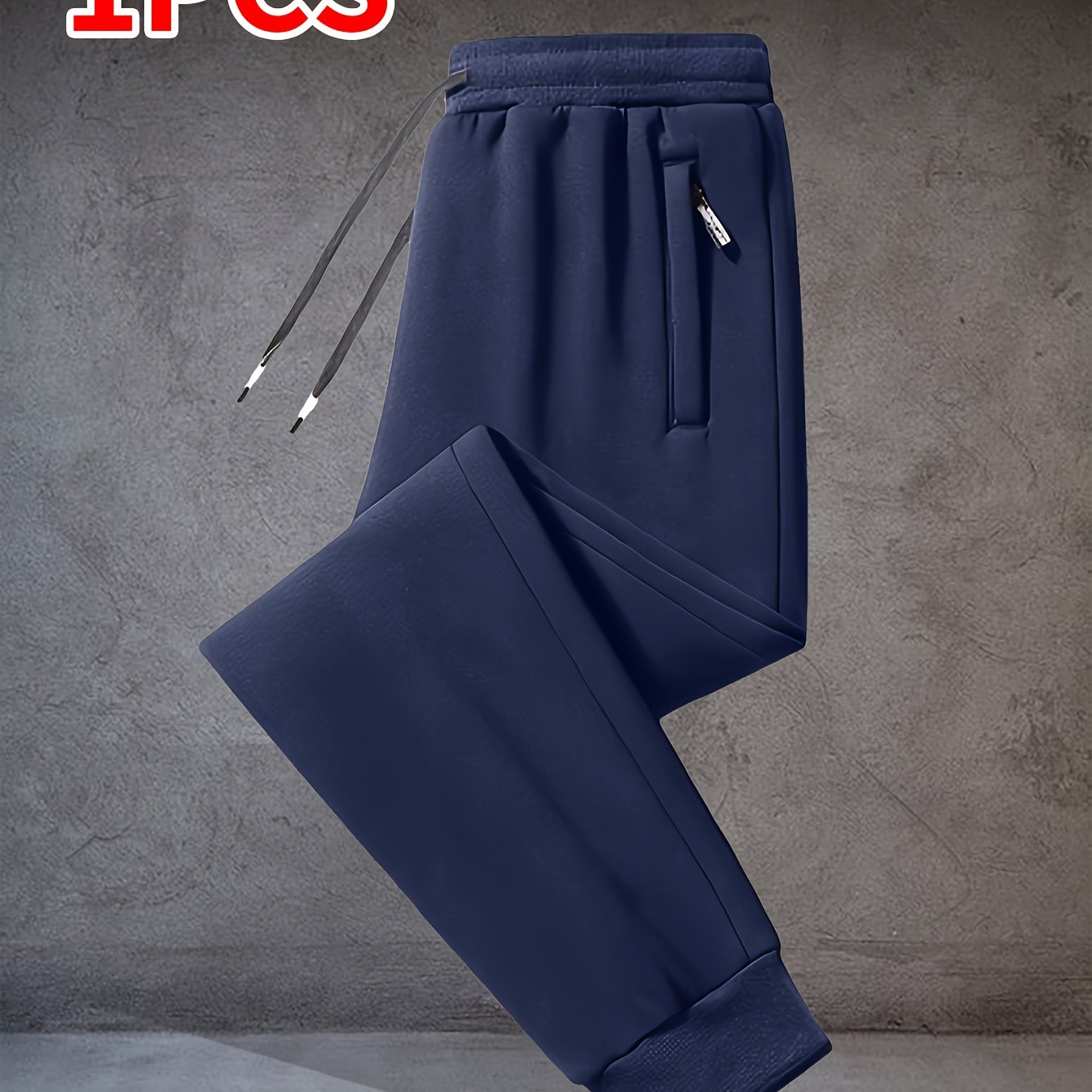 TEMU Men's Lightweight Athletic Pants - Thin Gym Joggers With Zipper Closure, Elastic Waistband, Lightweight Workout Pants For Running, Training,