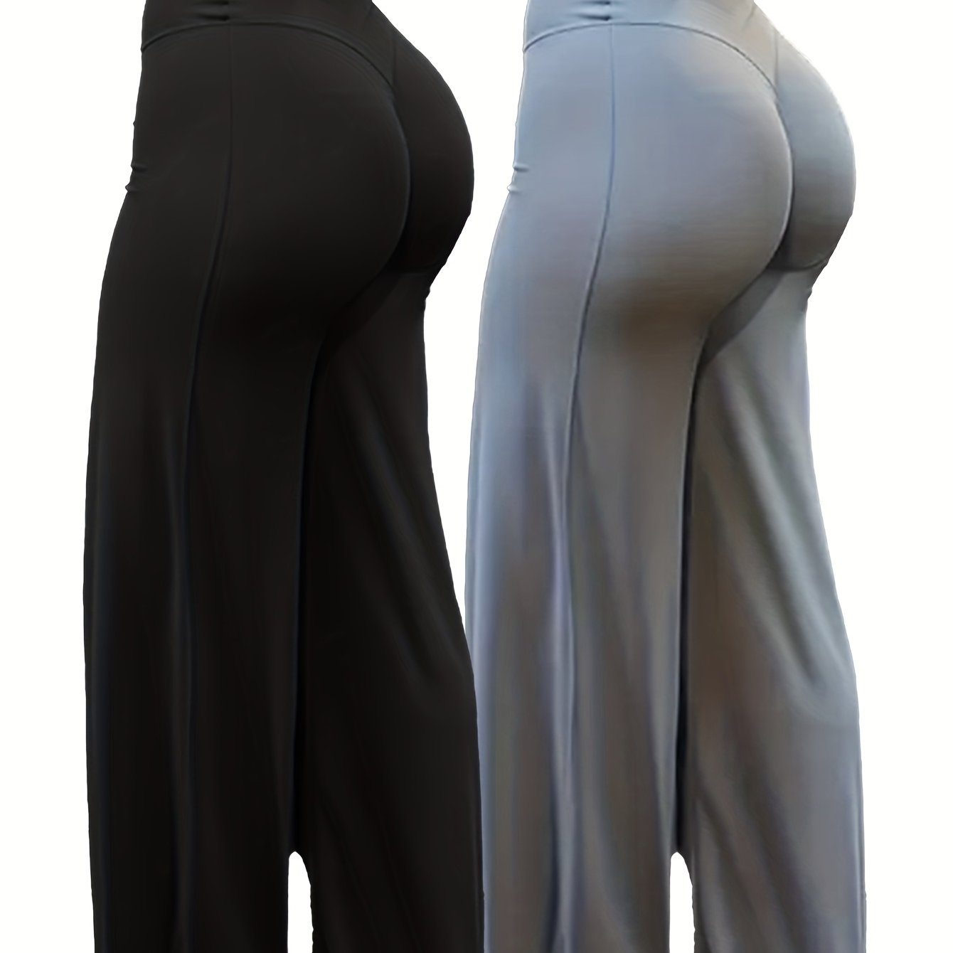 E-shop Two Cross-border Damen-Yogahose in Übergröße mit weitem Bein für Sport, Fitness, Outdoor-Yoga, Training tägliche Freizeitkleidung