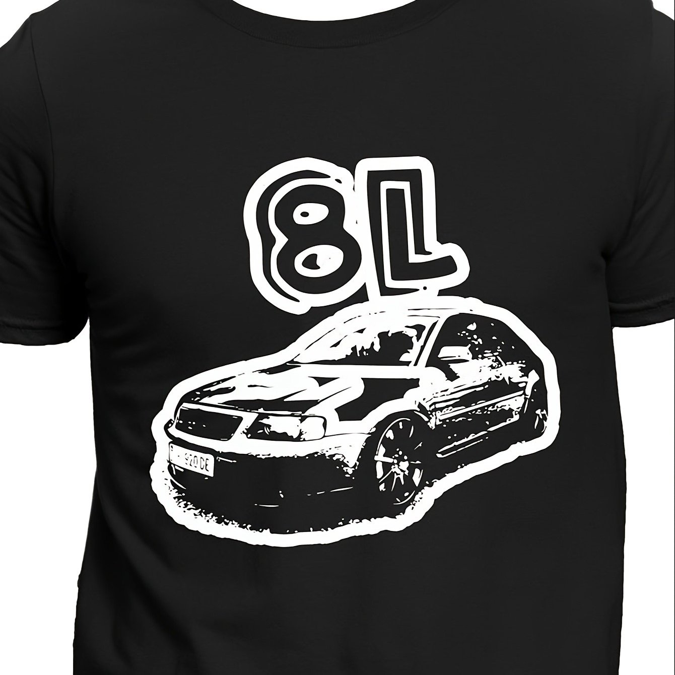 Image of A3 8l Car -shirt - Dtg Printed Auto Enthusiast Tee With A3 8grille, Casual Round Neck Shirt Suitable For Gift, Machine Washable Wear For
