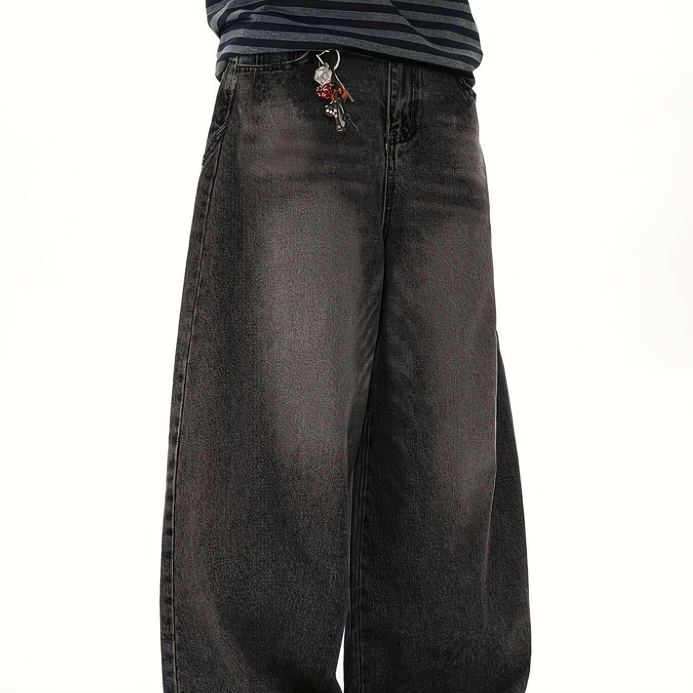 Image of Gengyuan - Men's Casual Loose Bending Knife Jeans