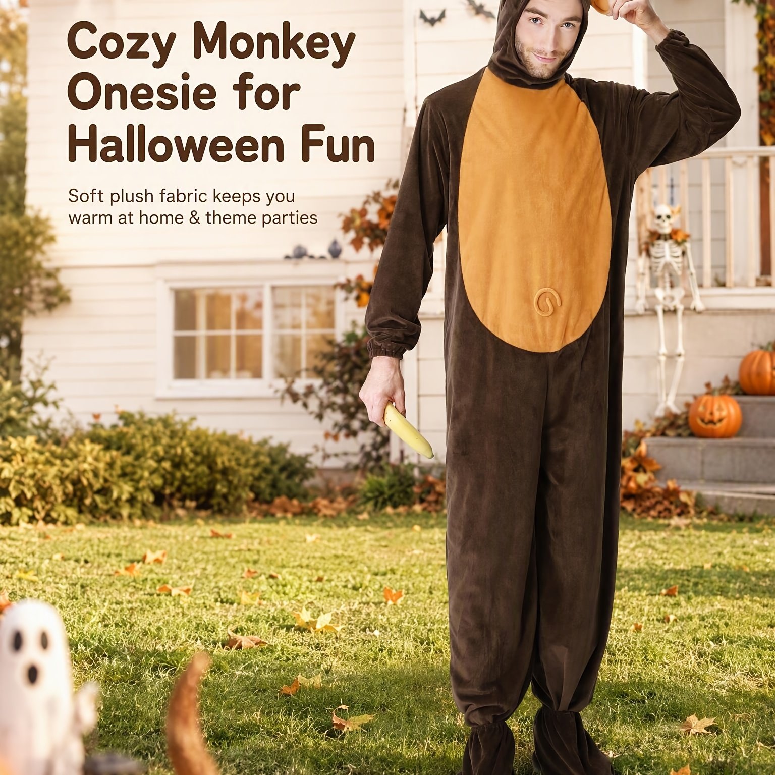 Image of Halloween Costume Animal Suit Monkey Performance Outfit Stage Costume For Cosplay