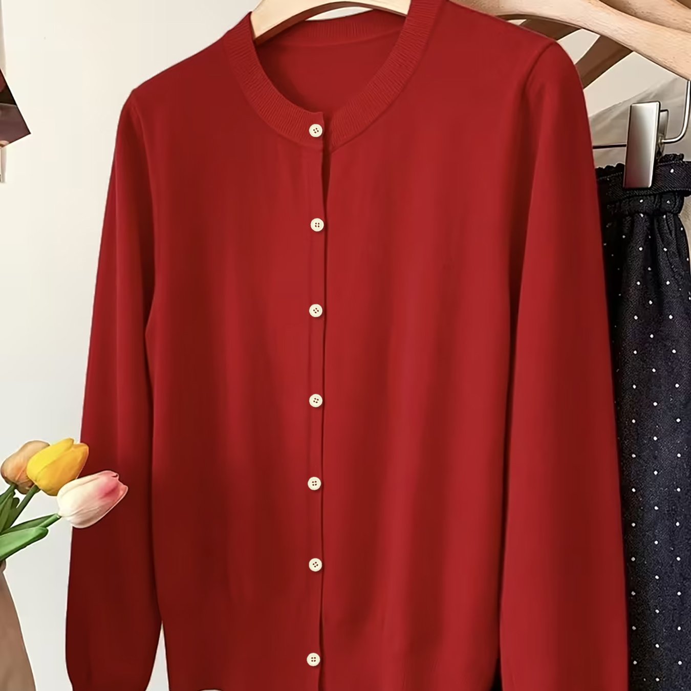 TEMU New Women's Fashionable Cardigan Jacket, Stylish And Versatile, Looks Great With Everyday Outfits, A Versatile Commuting Style