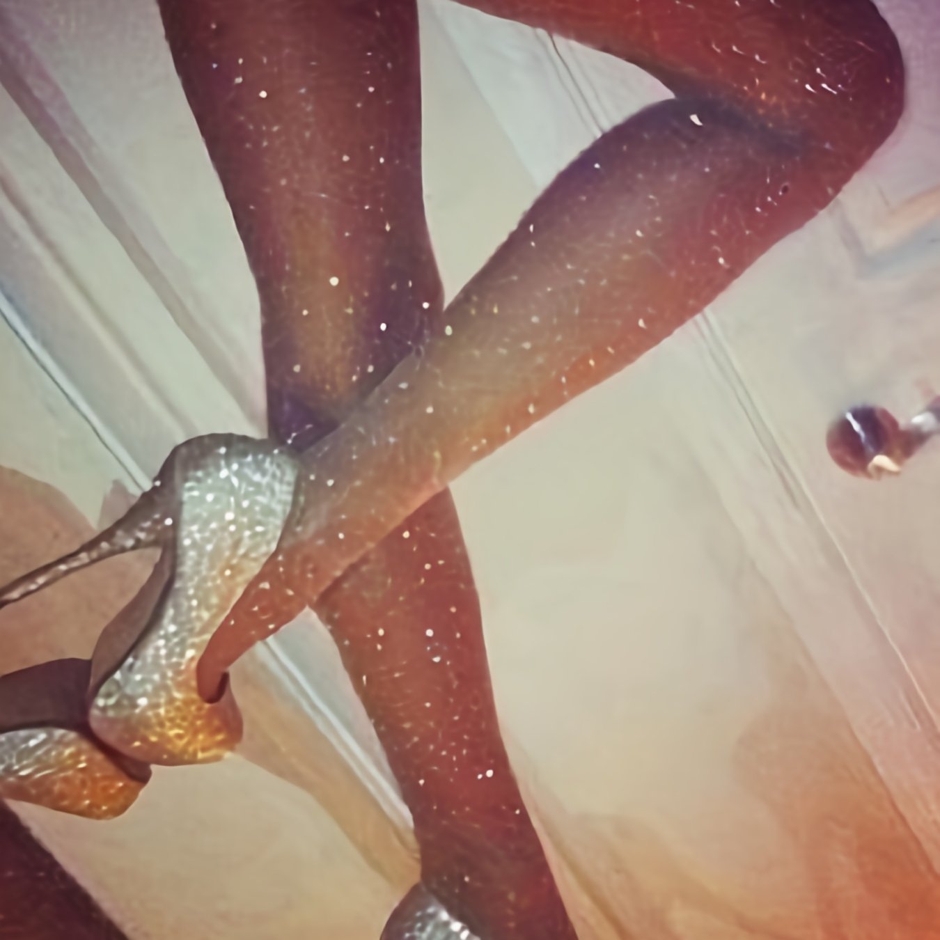 TEMU 1 Pair Women' Sheer Pantyhose - Sexy Transparent Stockings, Polyester , Solid Color, Hosiery For Adults