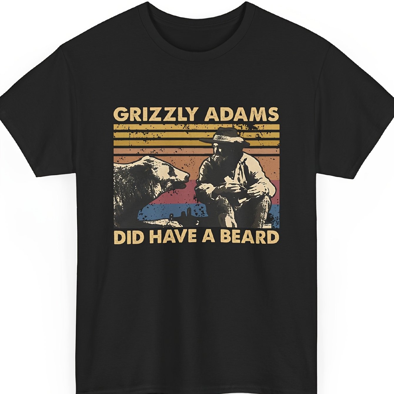 Adams Did Have A Beard Vintage T-shirt Men's T-shirt, Pure Cotton, Crew Neck, Suitable For Outdoor Sports, Casual Wear At Home, And Gatherings ; Suitable For .