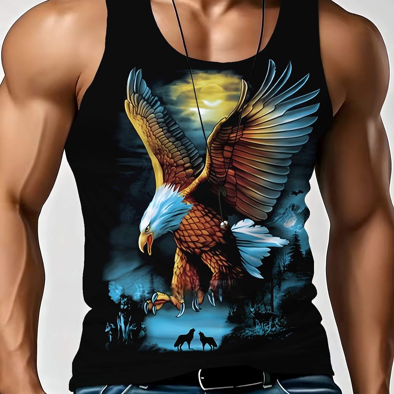 TEMU Men's Loose Sleeveless Breathable Summer Tank Top