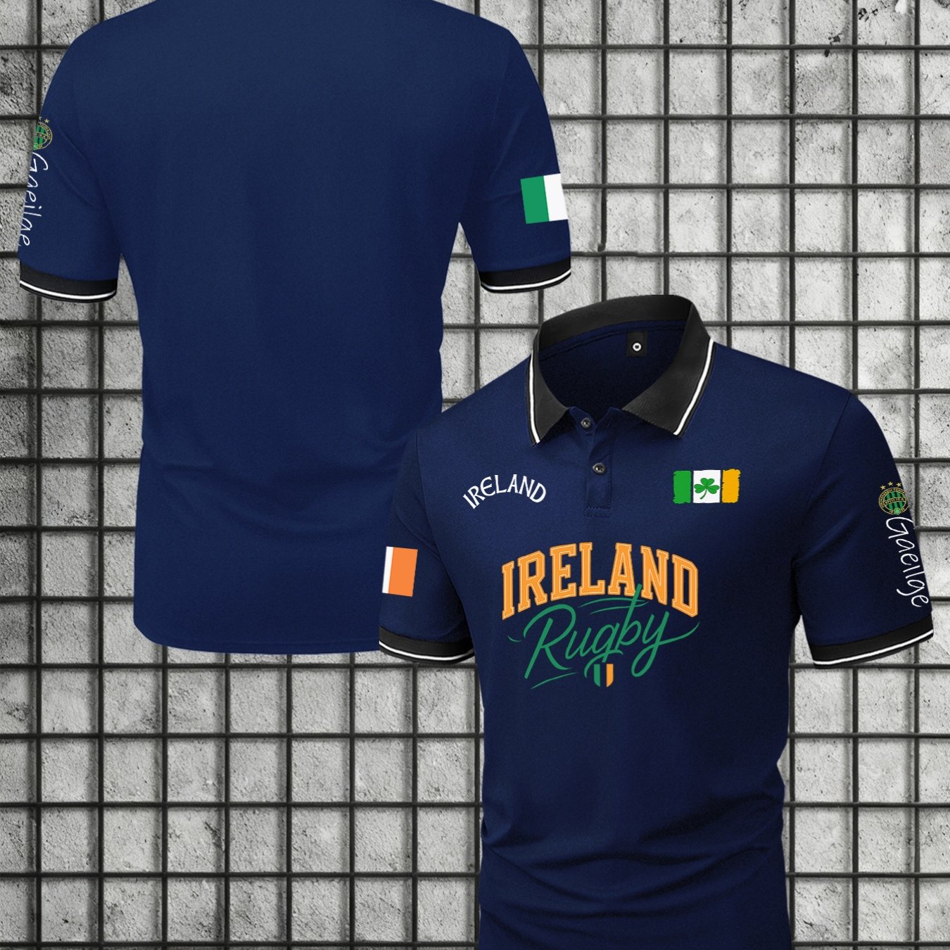 TEMU Men's Mature Casual Shirt For Irish - Suitable For Outdoor Sports, Golf, And More