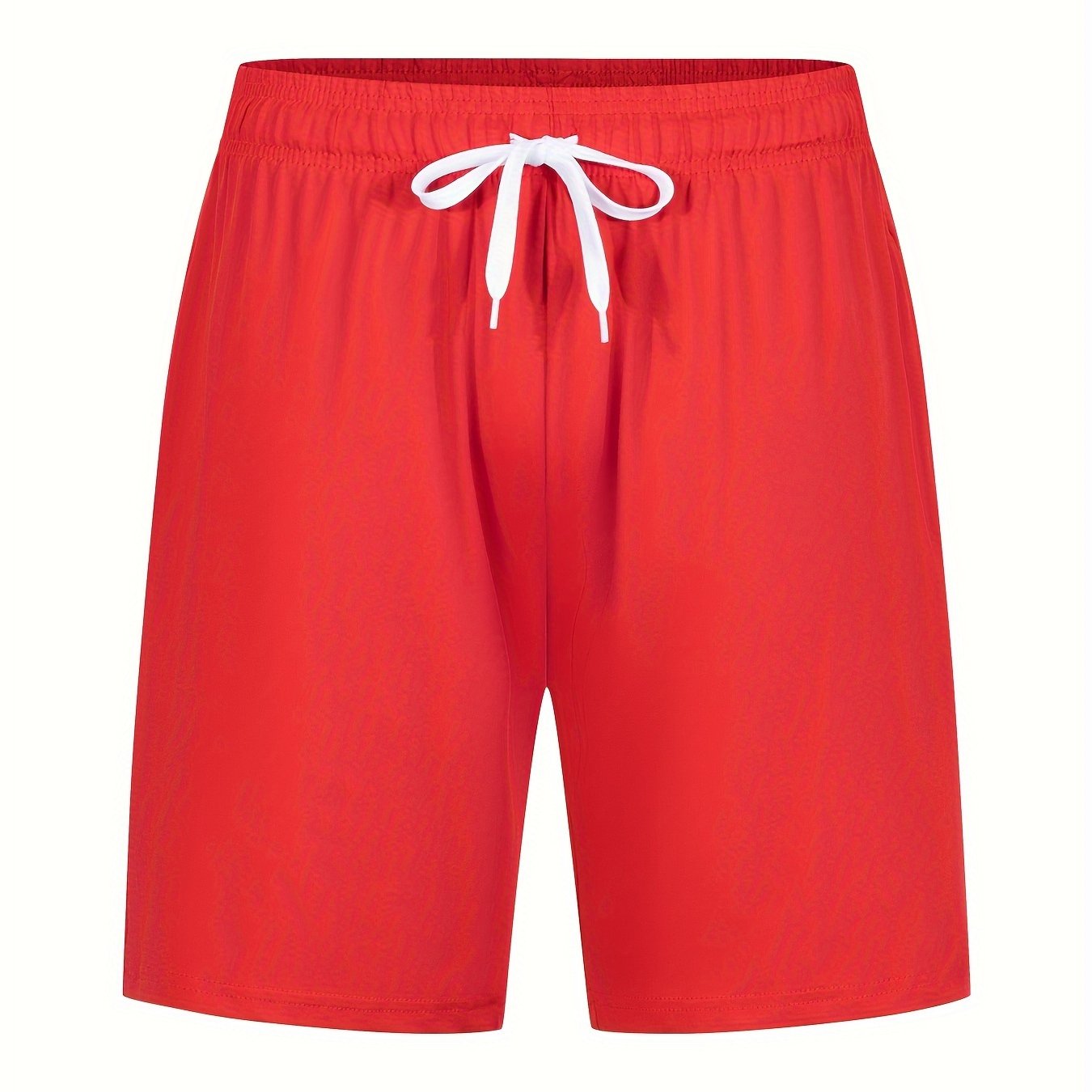 Image of Men's Athletic Shorts Quick Dry Fitness Running Basketball Training Hiking Casual Loose Quick Dry Outdoor Swimming Bermuda Shorts