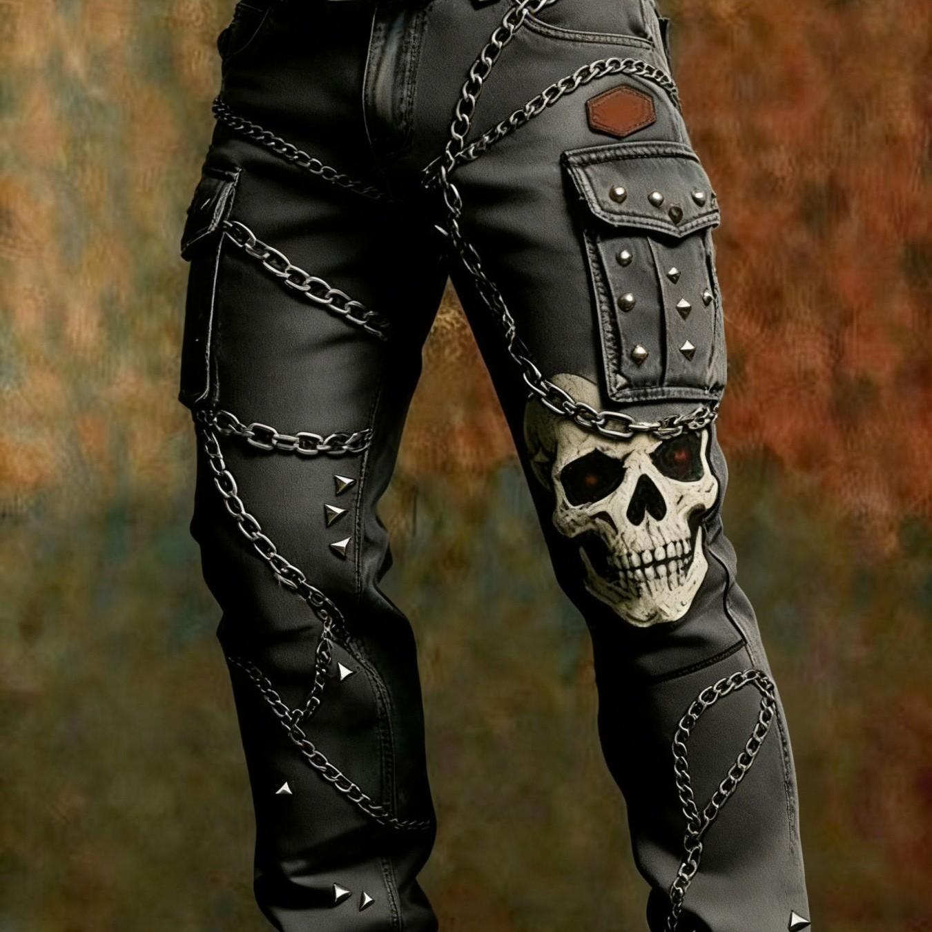 2026 Single-piece Men's Pants, Men's Overalls (excluding Belts) New European And 3d Art Printing, Trendy Shorts, Casual And Versatile Men's Pants, Suitable For , For Single Items, Gifts