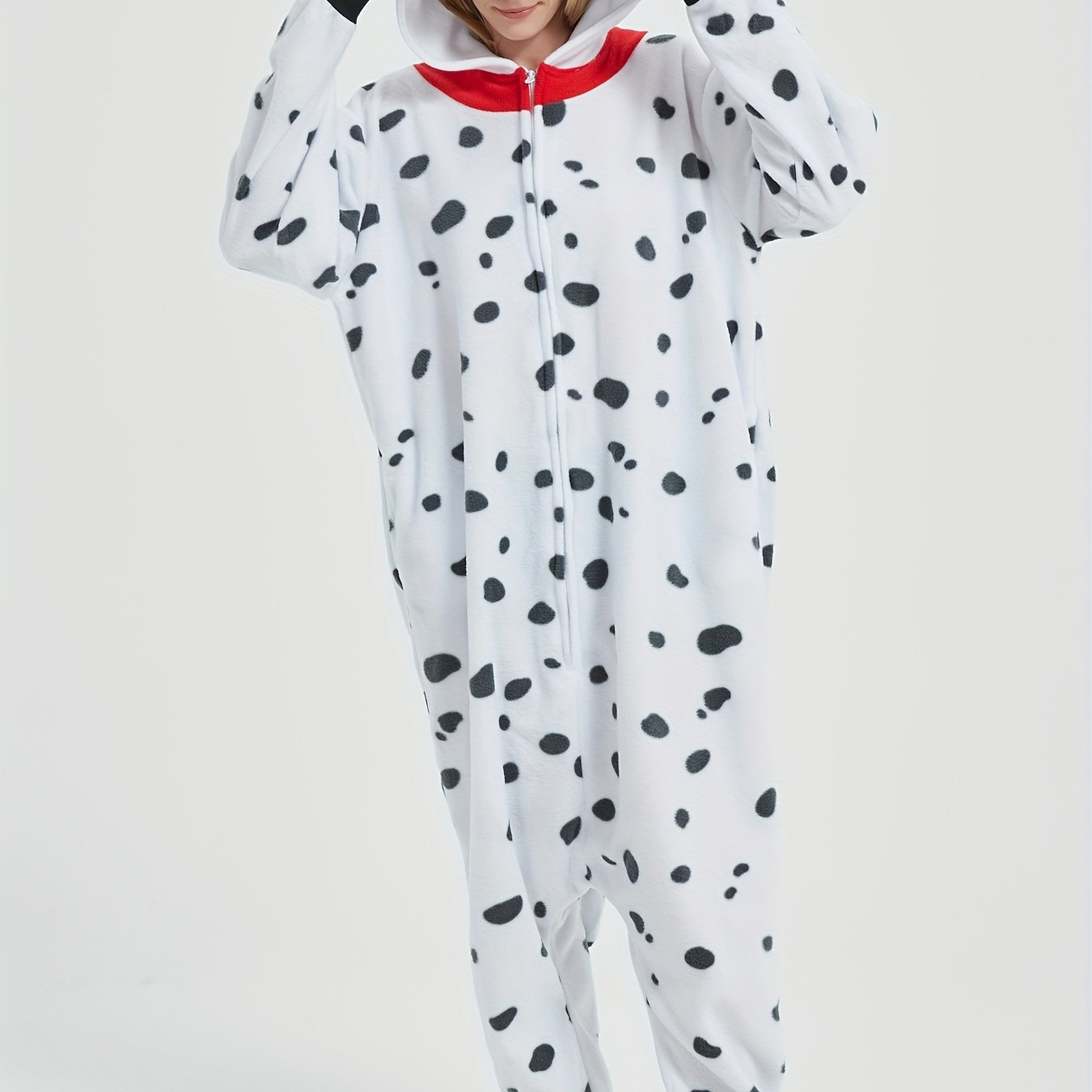 TEMU Un animale unico sia a che a donne, caratterizzato da a per autunnali e invernali. per feste in costume, questo tuta con cappuccio spessa a