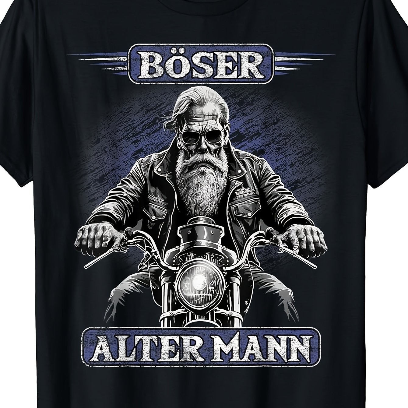 Bad Old Man Men's Motorcycle Biker Sarcasm T-shirt, Black_26 Solid Men Comfortable Perfect For Home|outdoor|work|gifting (valentine's Day|birthdays|mother's Day) Small-3xl Unisex