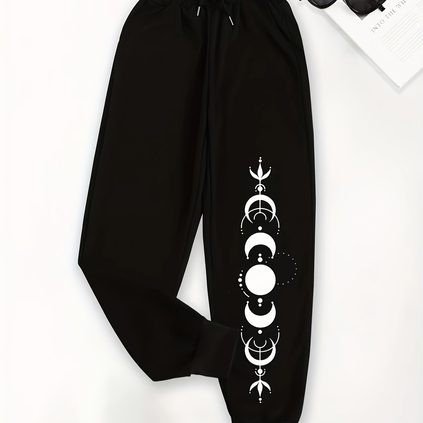 E-shop Valentinstag 2026 Neue Sommeraktion Modische Freizeit-Jogginghose für Damen mit Kordelzugbund – Dehnbares Polyester, Uni-Farbe,