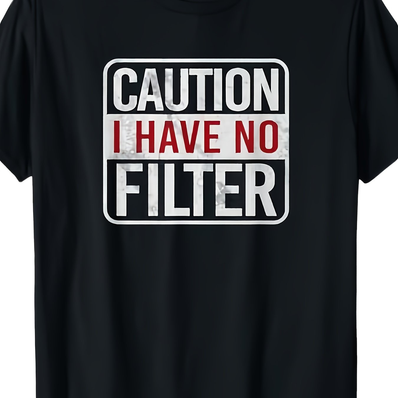 TEMU Caution I Have Sarcastic T-shirt - Funny Retro Humor Tee Suitable For, Soft Short Sleeve Round Neck Casual Top With Sarcastic Sayings, Machine