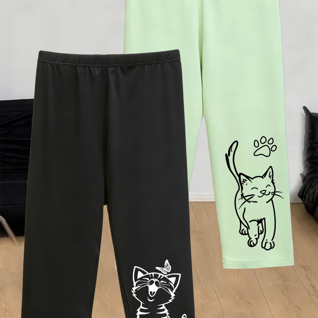 TEMU 2pcs Plus Size Women's Comfortable Athletic Jogger Capri Pants, Summer Sports Leggings