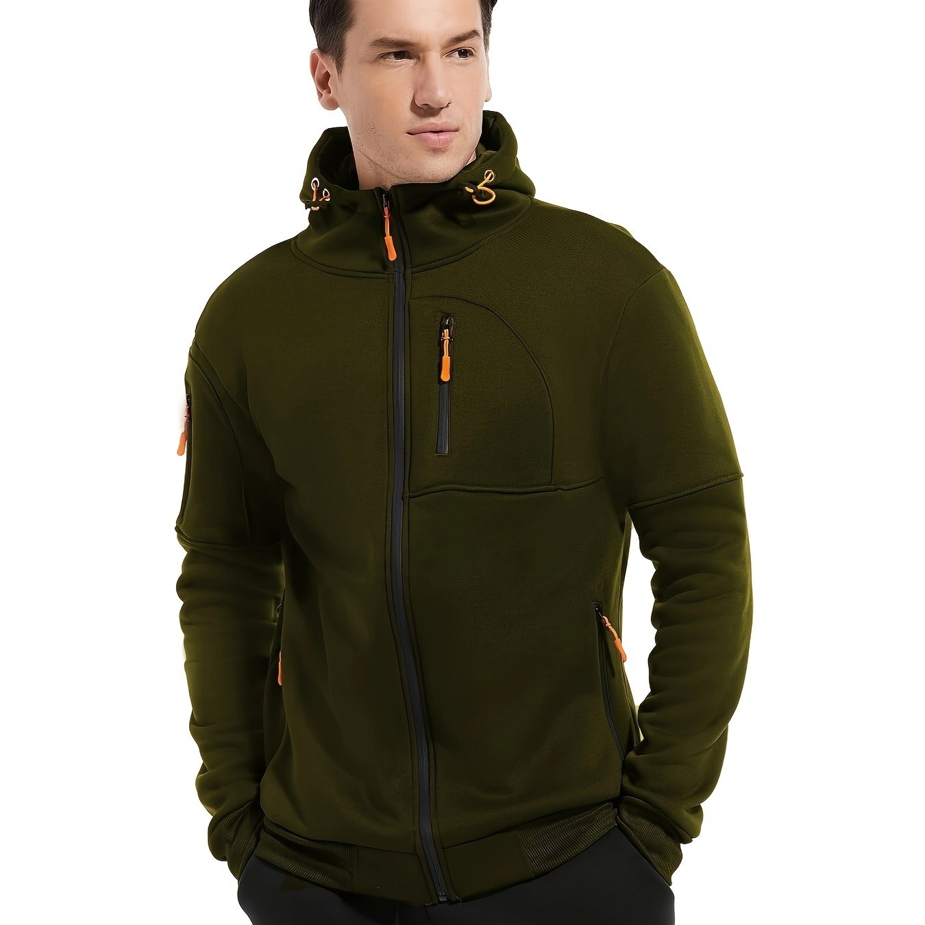 TEMU New Cross-border Plus Size Hoodie Men's Sports Hooded Fleece Sweatshirt Printed Men's Blank Hooded Sweatshirt