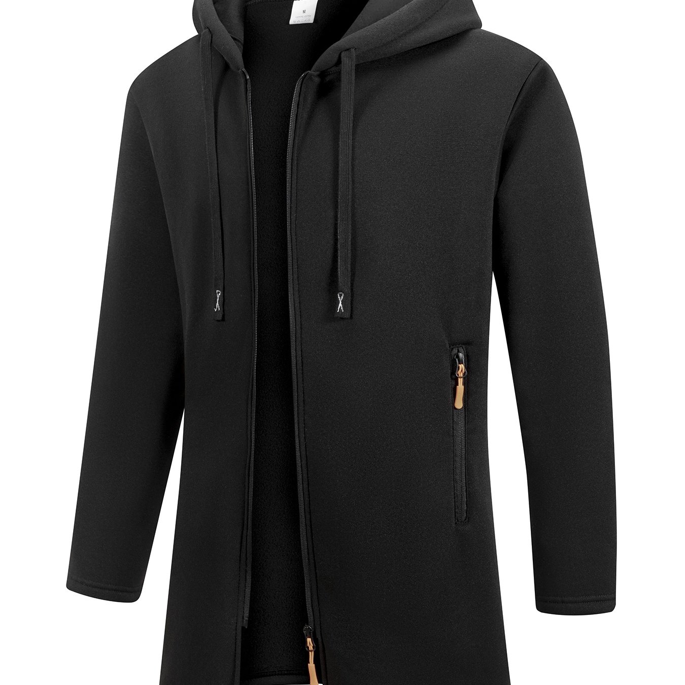 TEMU 1pc Men's Winter/autumn -lined Warm Long Trench Coat, Slim-fit Jacket, Casual And Fashionable, Gray, Trendy And Versatile, Soft And Comfortable