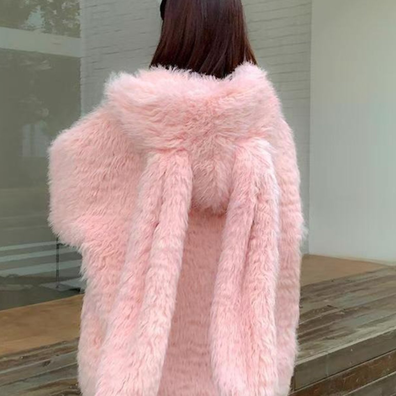 TEMU Manteau - Nouveau pull ample et épais à capuche pour femme automne/hiver - Élégant pour l'extérieur