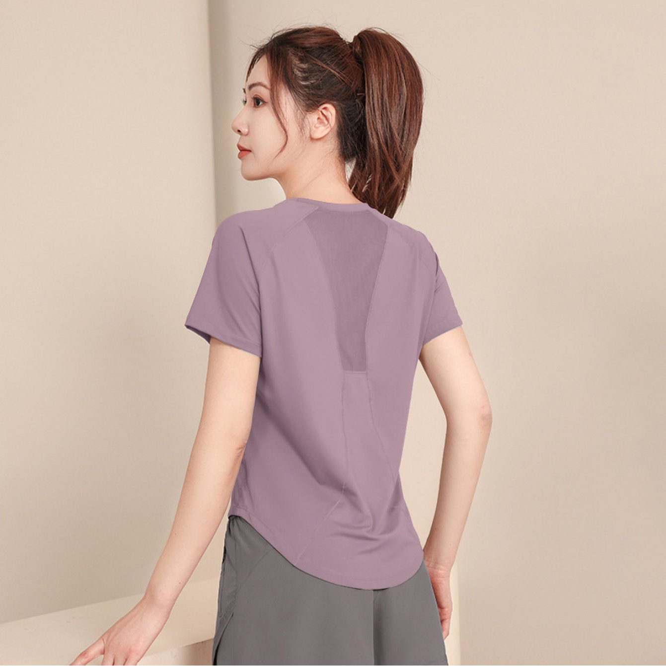 TEMU Women's Summer Sports Suit Yoga Outfit Fitness Clothes Quick-dry Shirt Fitness Shorts Loose Sports Set, Workout Clothes For Women, Gym Clothes,