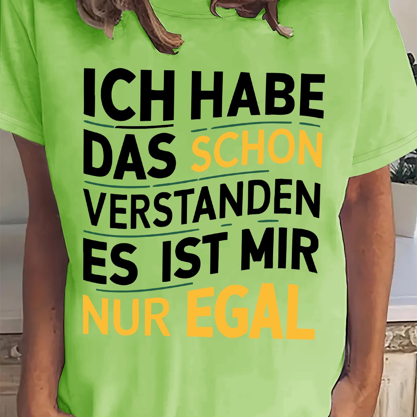 Graphic Print T-shirt, Short Sleeve Crew Neck Casual Top For Summer & Spring, Women's Clothing