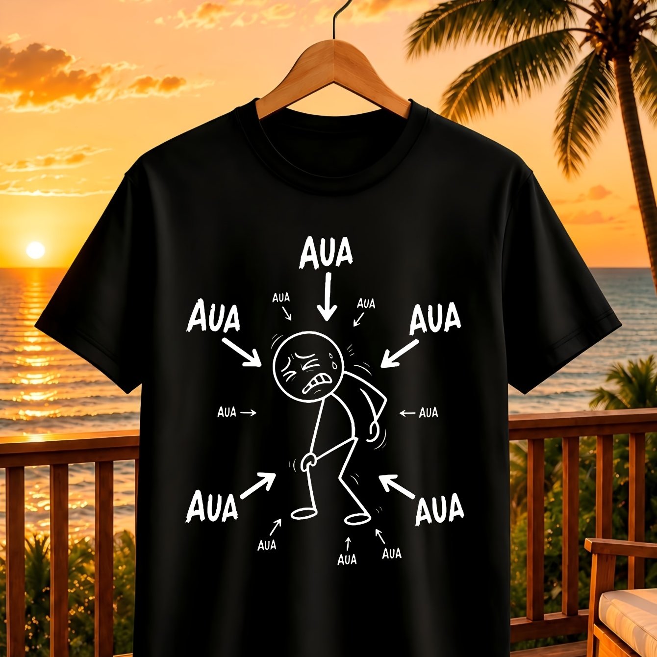 Plus Size Men's Figure Graphic T-shirt, Casual Summer For Daily Wear
