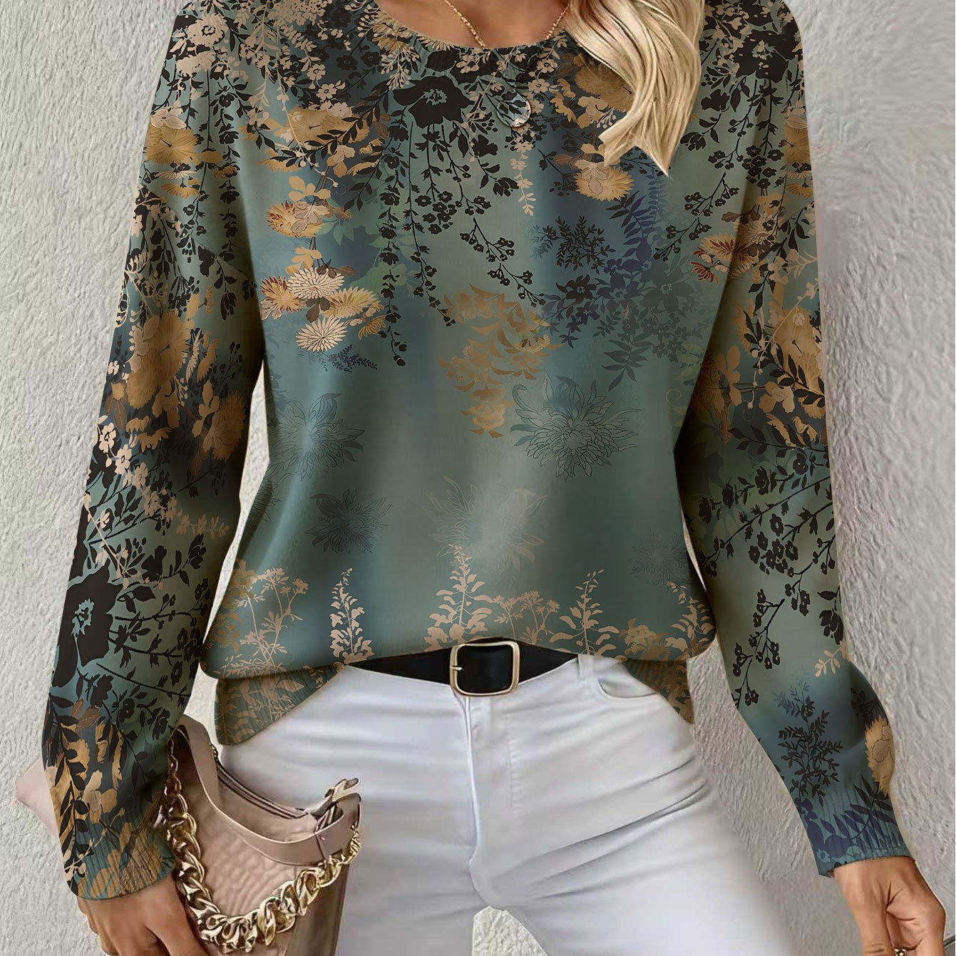 E-shop Damen Rundhals ASD1 Pullover Neuheit – Unverzichtbar für Übergang Herbst/Winter Wärme. Elegant kombinierbar mit hochgeschlossenen Basics. für