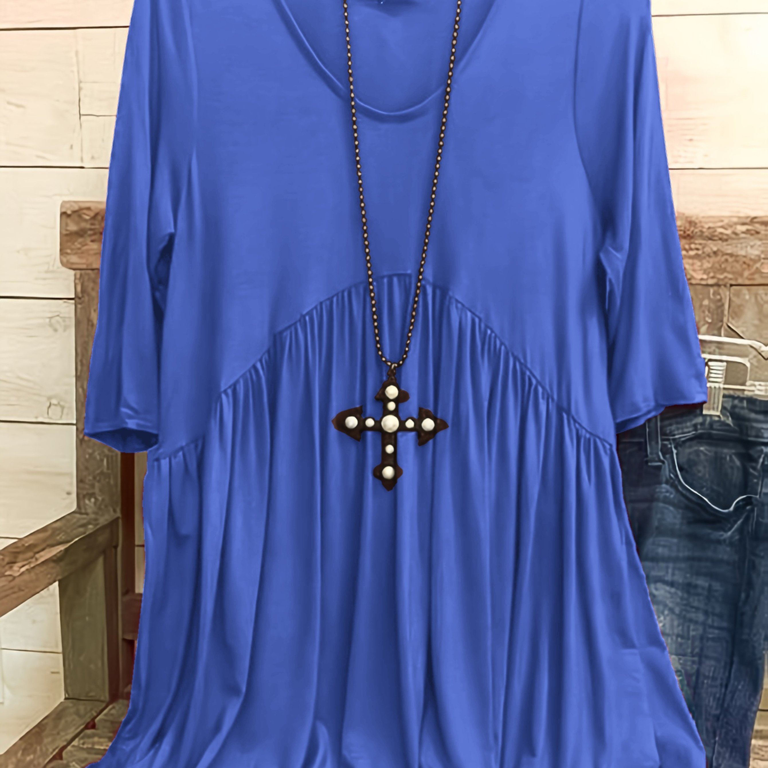PlusSize-PlusSize-EffenT-shirtmetgeraffineerdepofmouwen,PlusSizedamestop,PlusSizezomerkleding,Elegantedameskortemouw,Extra'snietinbegrepen
