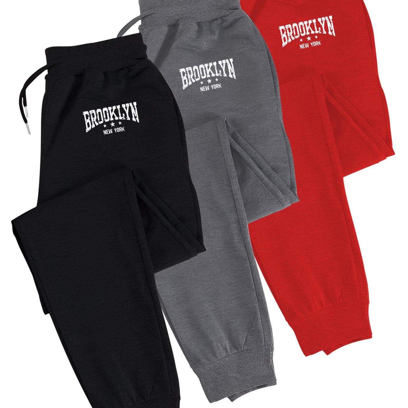 TEMU Print -piece Men's Casual Sports Elastic Waist Drawstring Sweatpants, Casual Comfortable Sports And Leisure Trousers