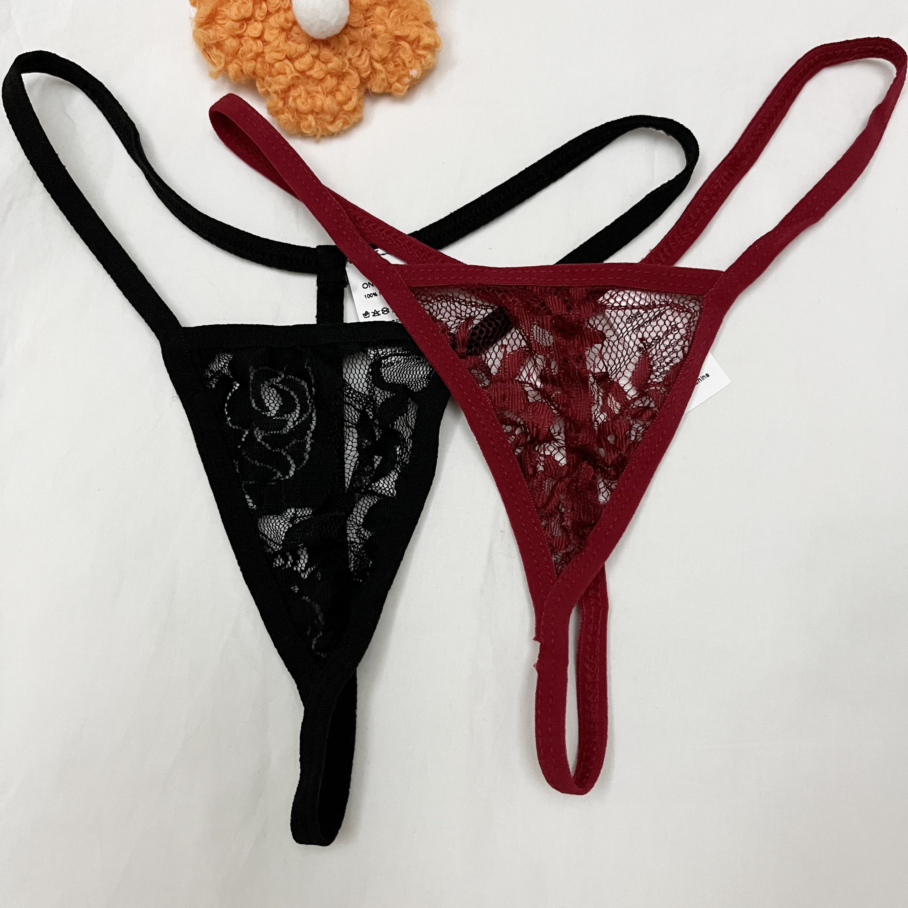 Thong Underwear Women Floral Lace Panties Sexy See G string - Temu Portugal