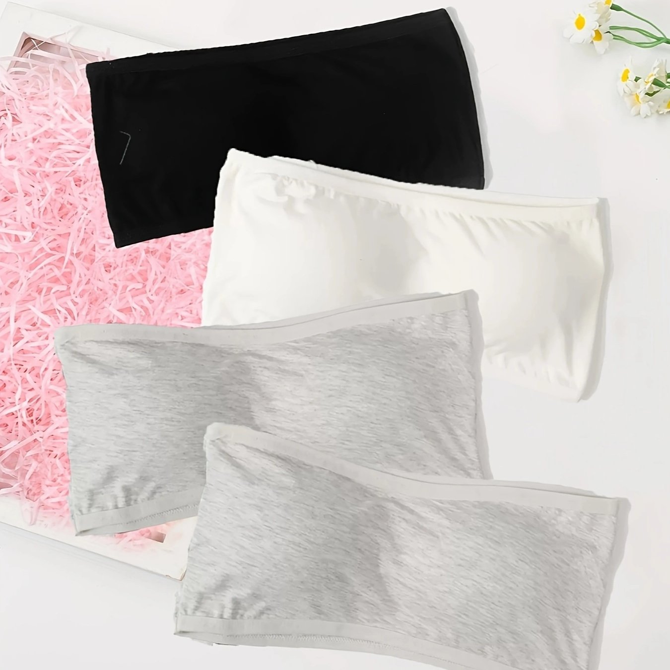 4pcs Strapless Bralette