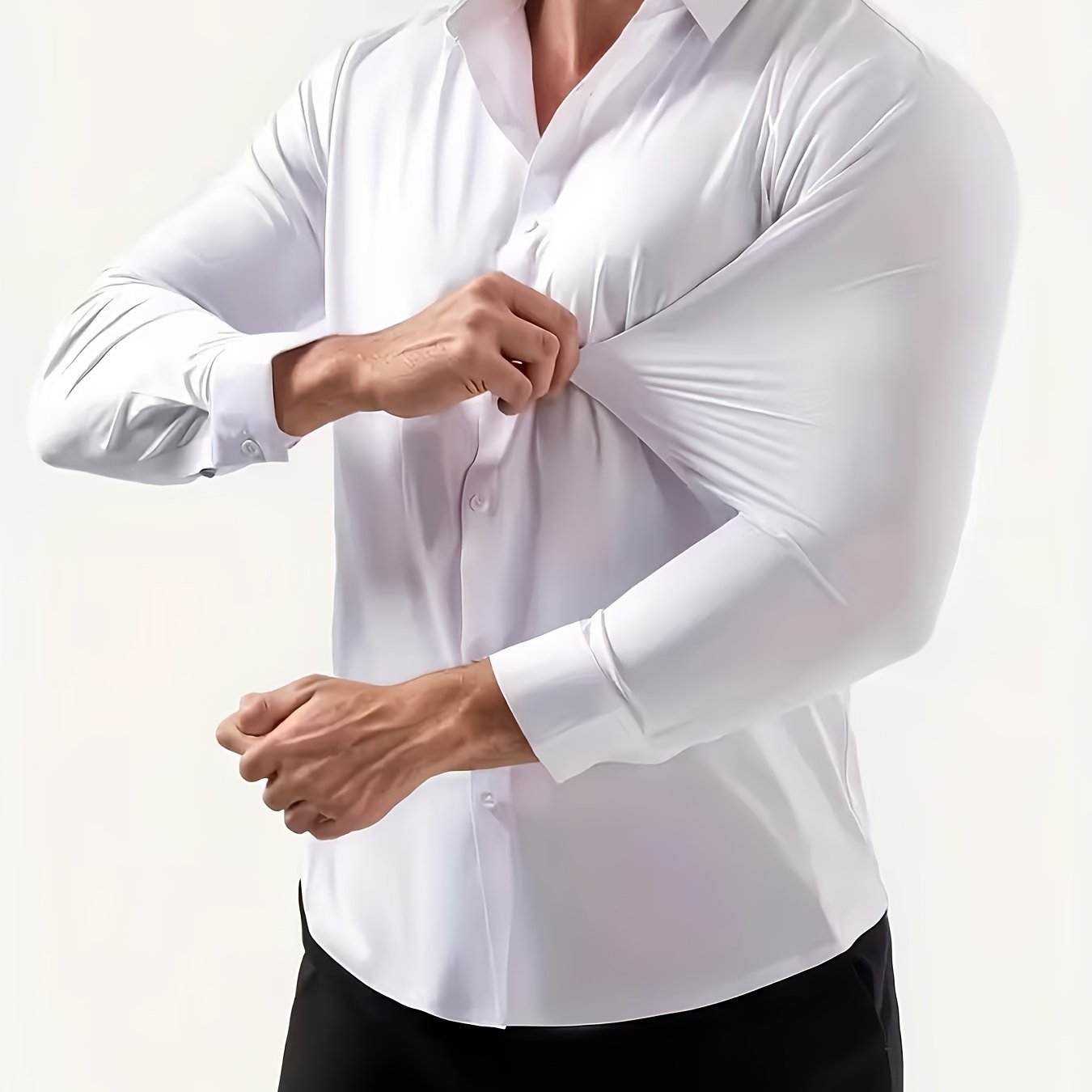 E-shop Herren Langarmhemd in Übergröße, schmale Passform, Business, einfarbig, fürs Büro, Langarm, Übergröße extra weit groß, lockere Passform,