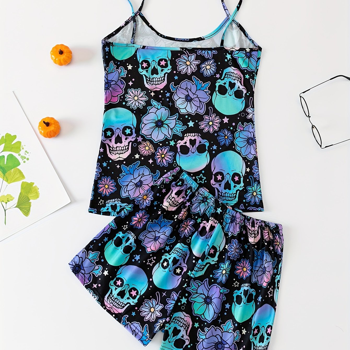 Casual Women's Cami Shorts Pajama Set