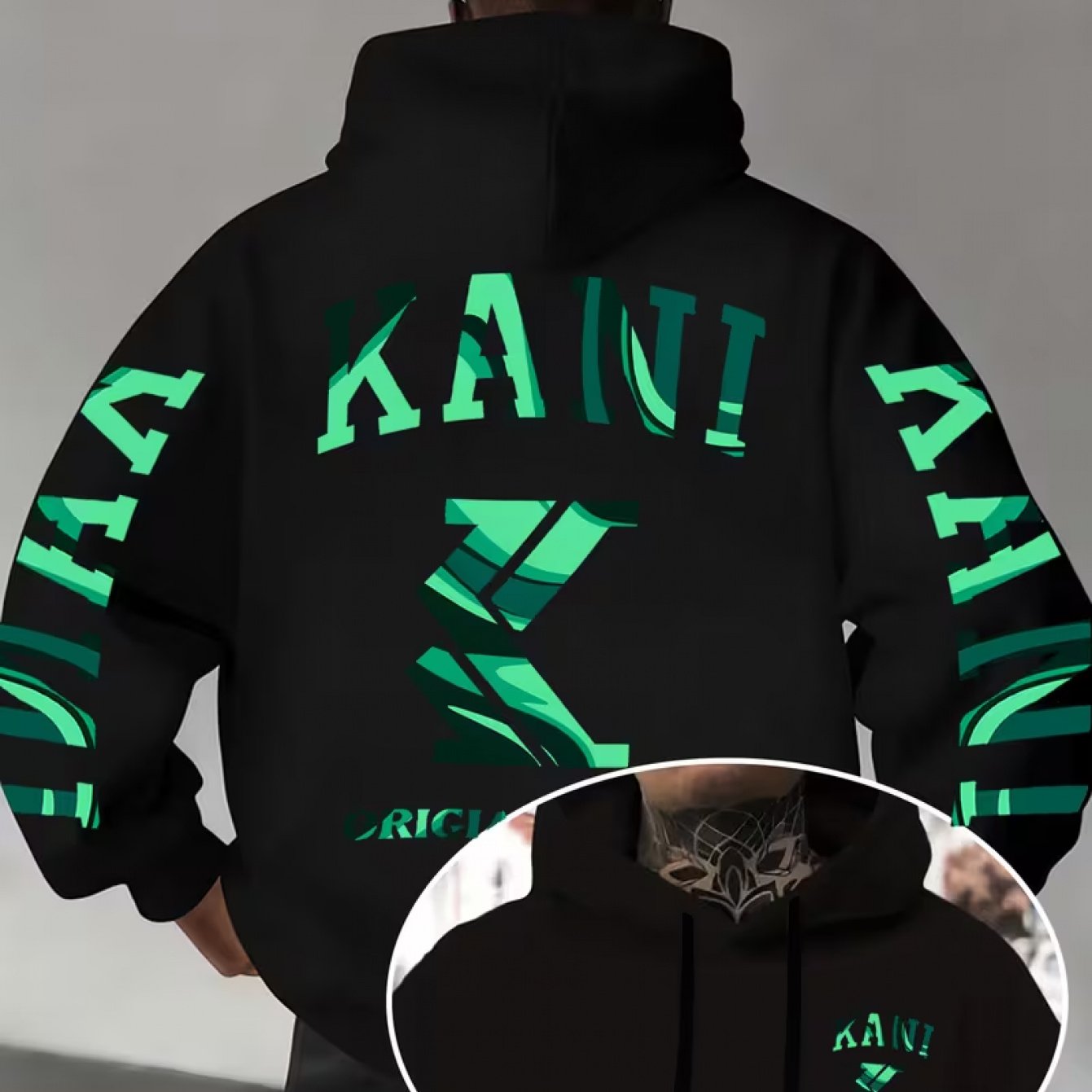 TEMU 250g - Men's Autumn/winter New Arrival, Fashion Trendy -lined Hooded Sweatshirt, Casual Drawstring Hoodie, Long Sleeve Hooded Pullover With Heat