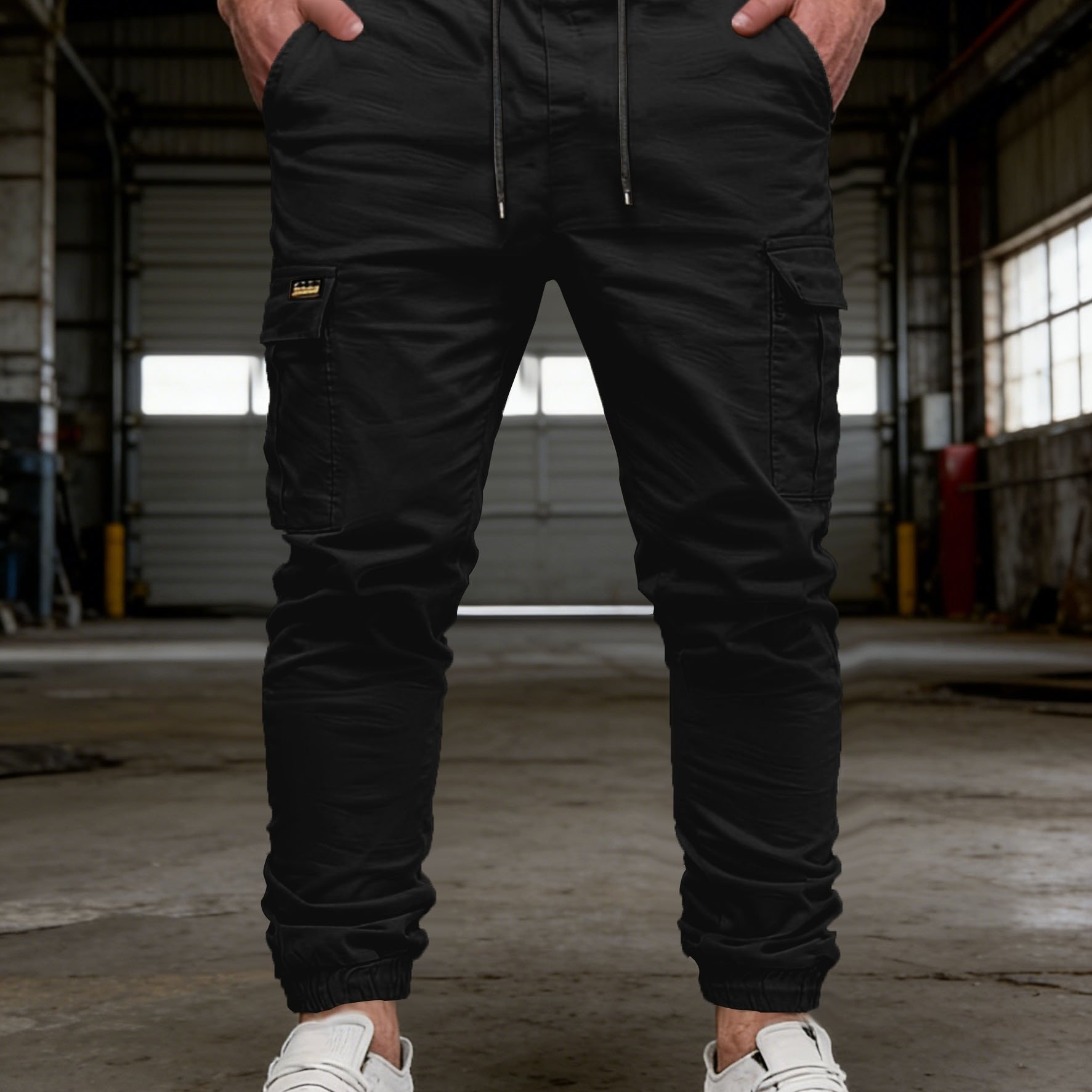 TEMU Men's Casual Pants, Elastic Waist Trousers, Loose And Comfortable, Lightweight And Breathable, Stylish And Trendy Pants, Versatile Casual Pants