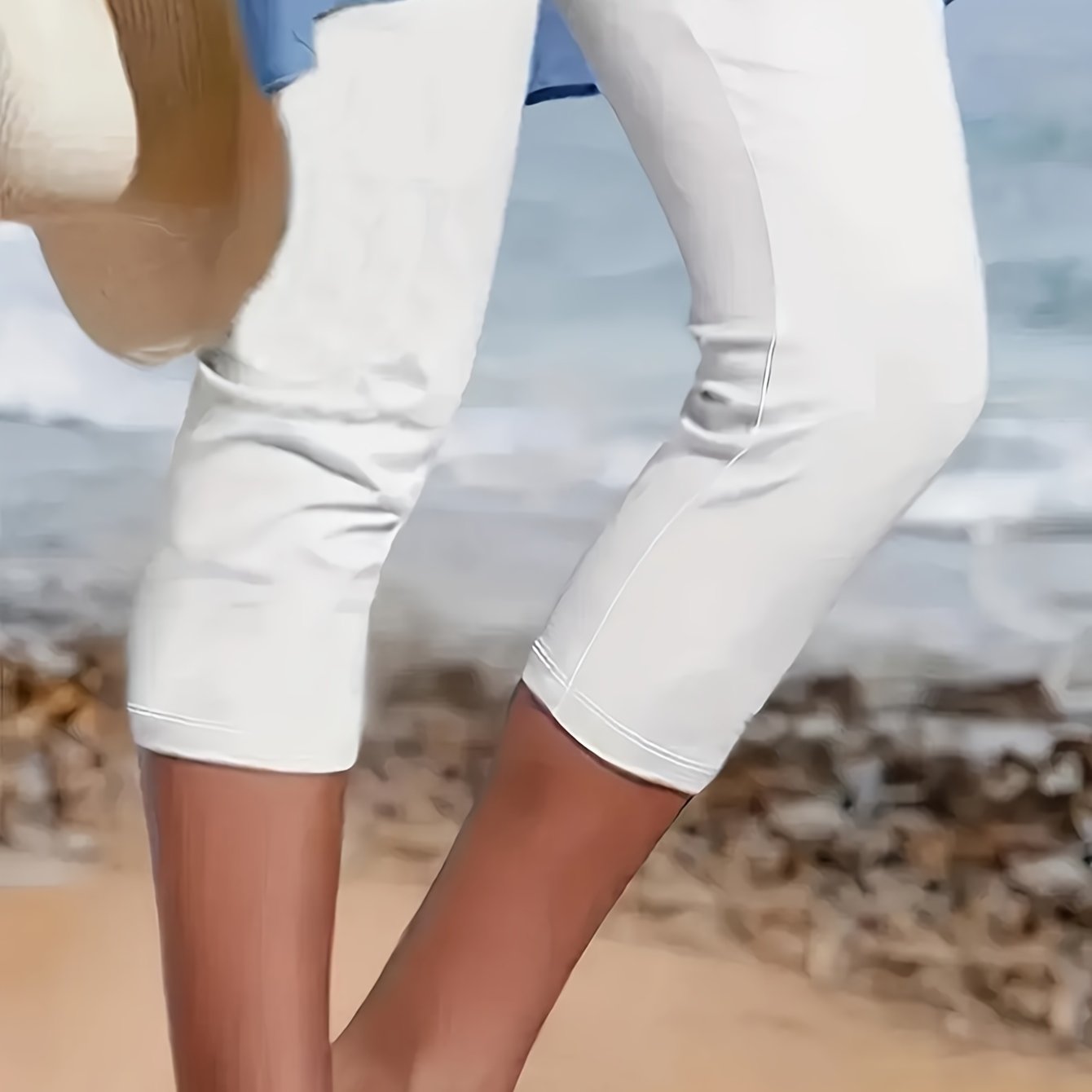 Plus Size - Plus Size - Plus Size Leggings, Women's High-waist Casual Leggings, Quick-dry Pants