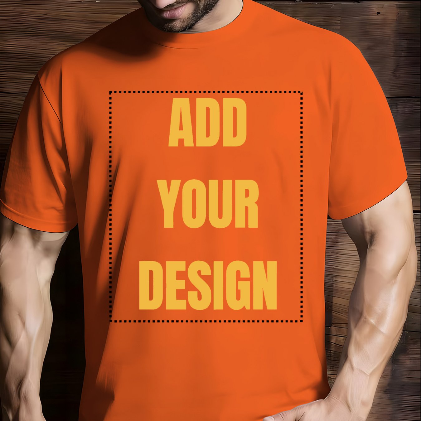 TEMU Quick-dry Men's Casual Custom T-shirt - Personalized Text Print Short-sleeve Leisure Top Oversized